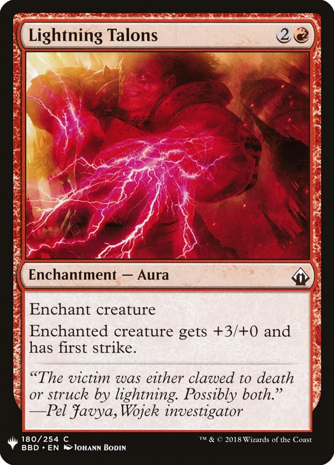 Lightning Talons |  (BBD-180) [The List]