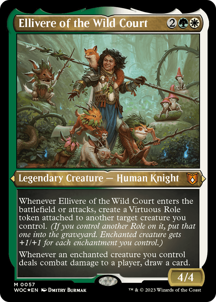 Ellivere of the Wild Court (057) [Wilds of Eldraine Commander]  Foil