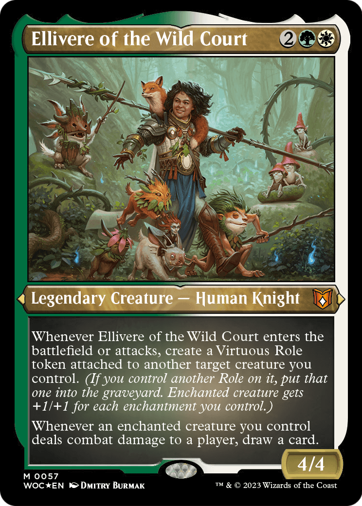 Ellivere of the Wild Court (057) [Wilds of Eldraine Commander]  Foil