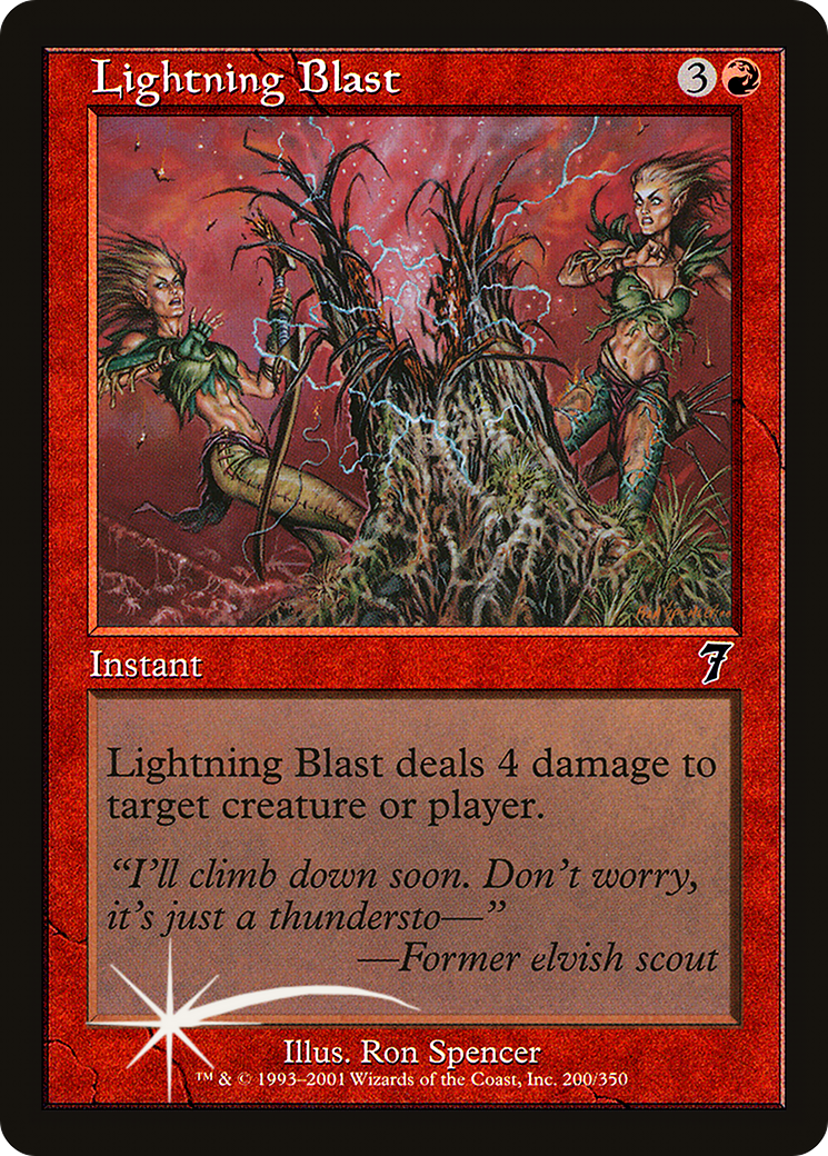 Lightning Blast [Seventh Edition] Foil