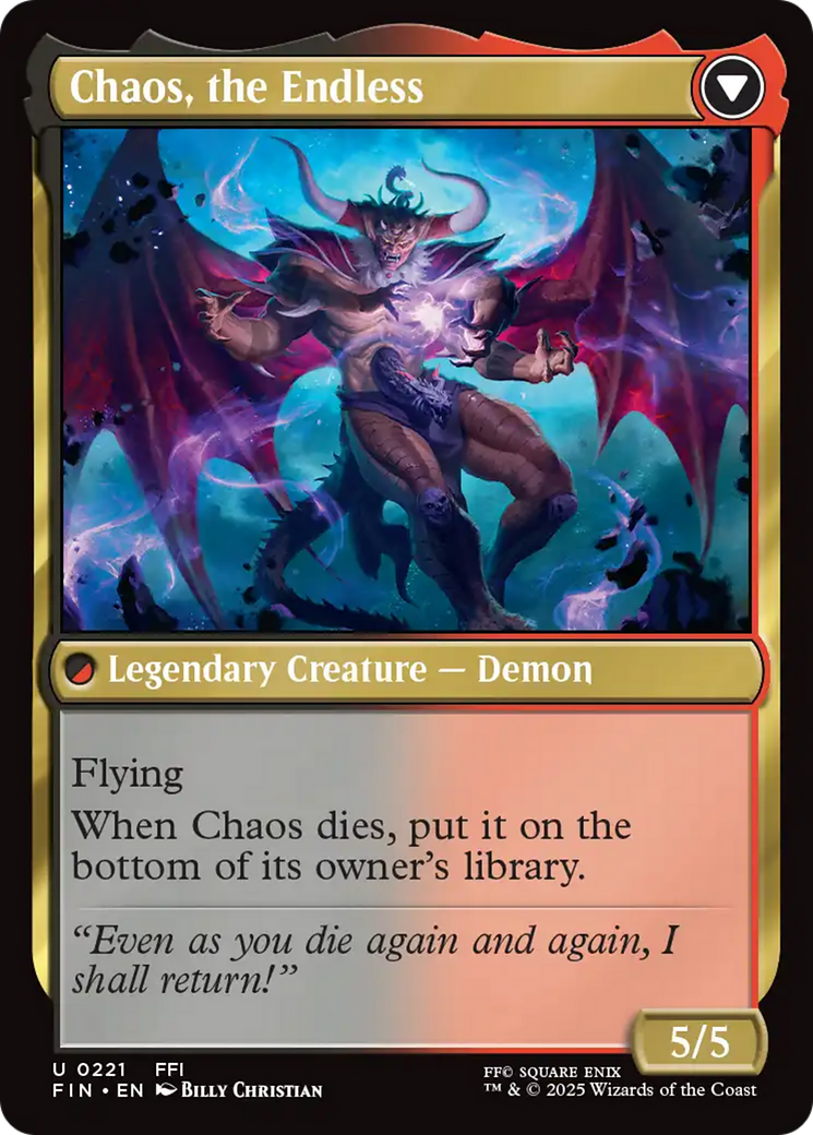 Garland, Knight of Cornelia // Chaos, the Endless (221) [FINAL FANTASY]  Foil