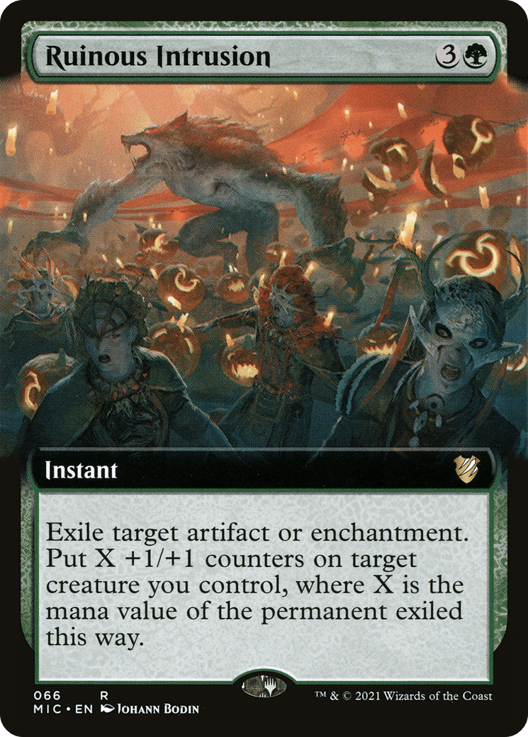 Ruinous Intrusion (Extended Art) [Innistrad: Midnight Hunt Commander]