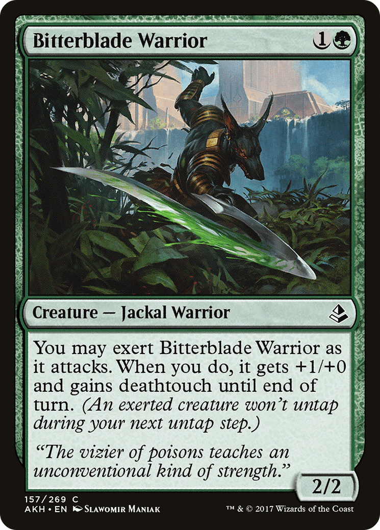 Bitterblade Warrior [Amonkhet] Foil