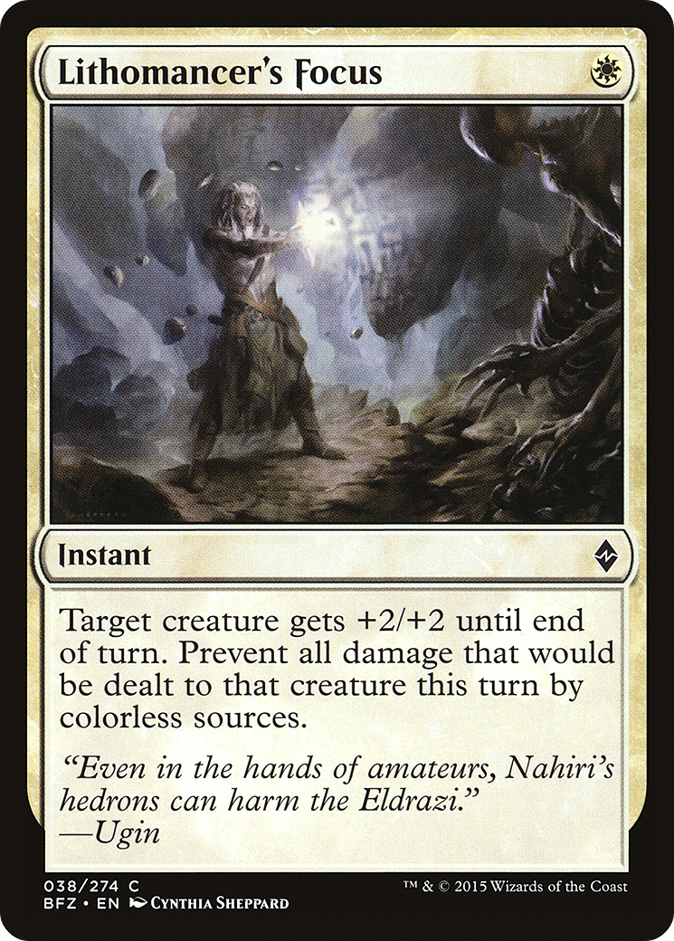 Lithomancer's Focus [Battle for Zendikar] Foil