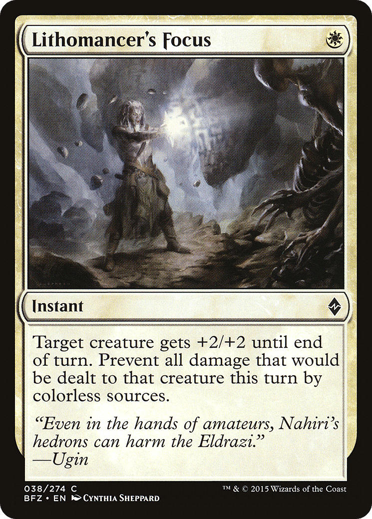 Lithomancer's Focus [Battle for Zendikar] Foil