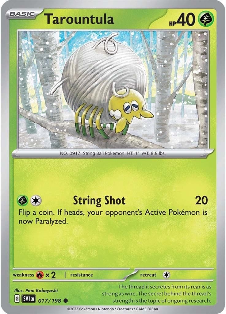 Tarountula 017/198 - SV01 Scarlet & Violet Base Set Reverse Holofoil