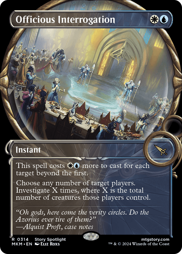Officious Interrogation (Showcase) [Murders at Karlov Manor] Foil