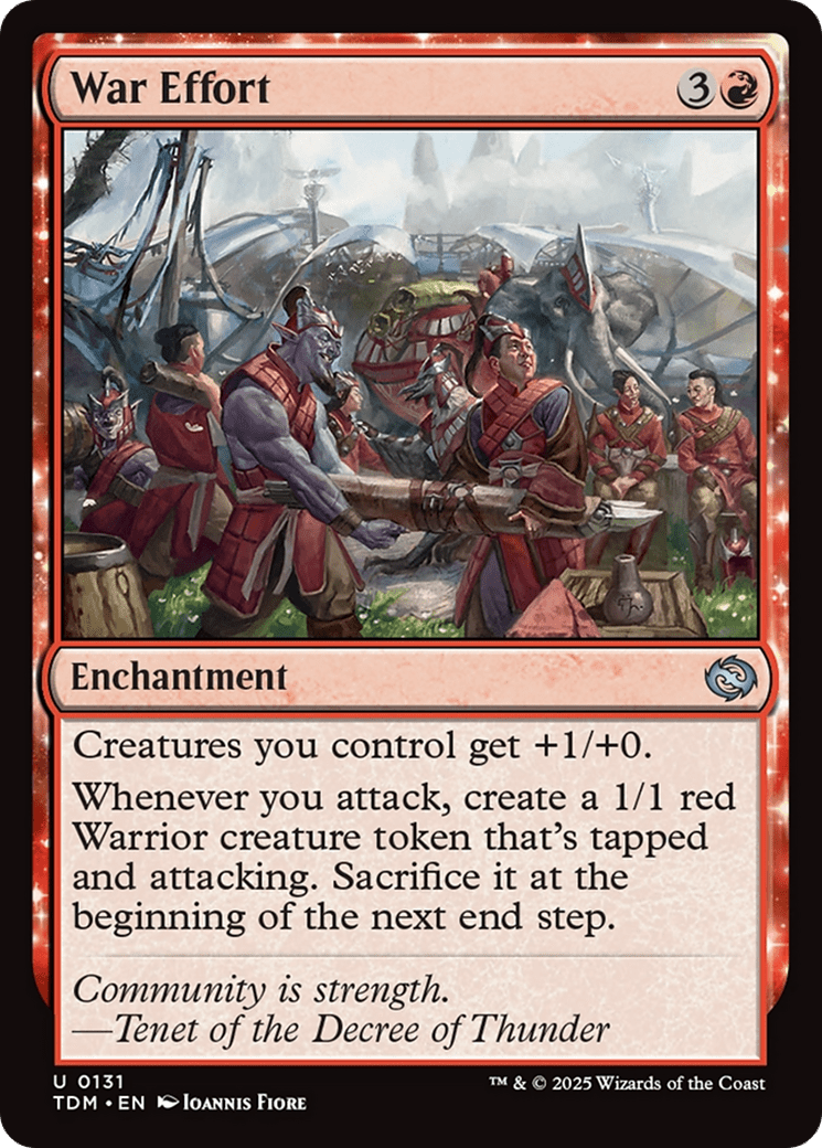 War Effort (131) [Tarkir: Dragonstorm]  Foil