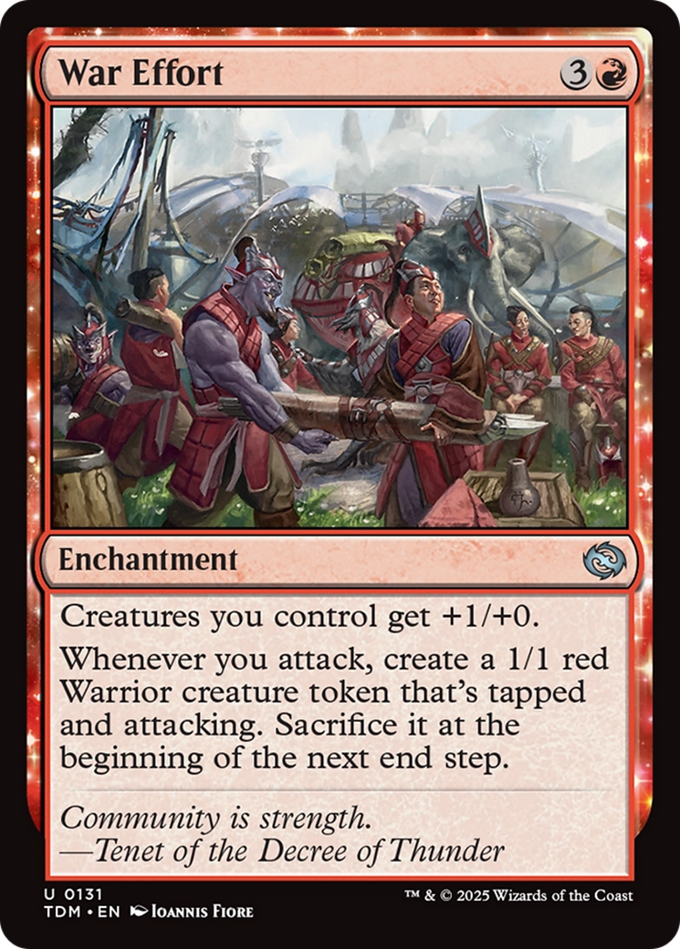 War Effort (131) [Tarkir: Dragonstorm]  Foil