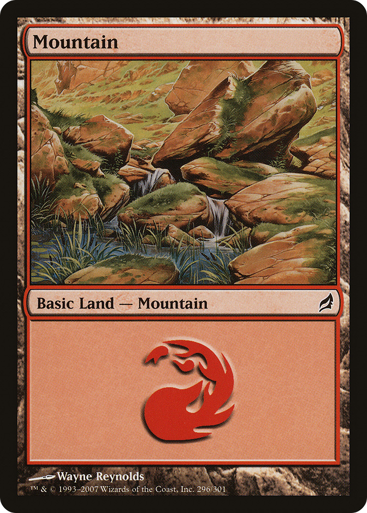 Mountain (296) [Lorwyn] Foil