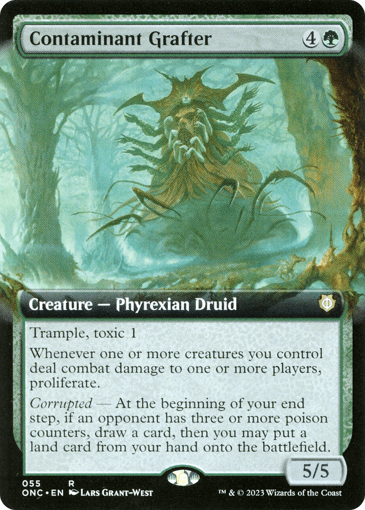 Contaminant Grafter (Extended Art) [Phyrexia: All Will Be One Commander] Foil