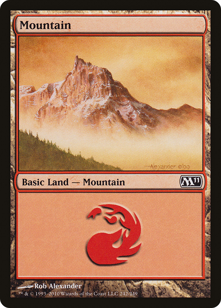 Mountain (242) [Magic 2011] Foil
