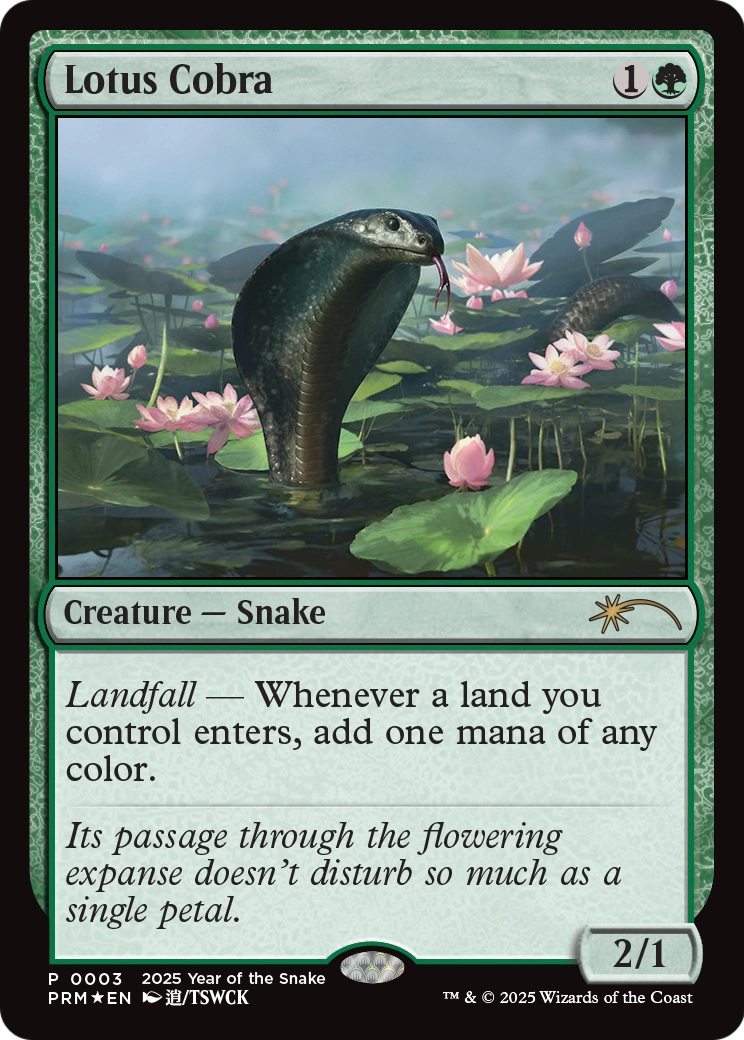 Lotus Cobra (Year of the Snake 2025) (003) [Standard Showdown Promos]  Foil