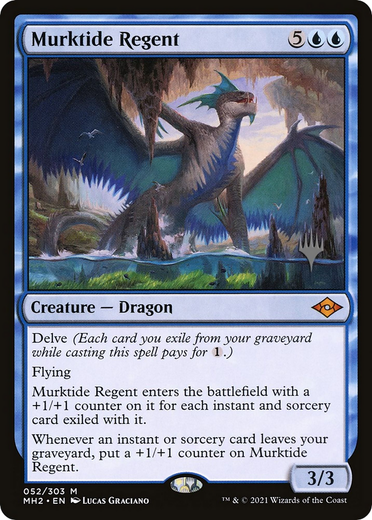 Murktide Regent (Promo Pack) [Murders at Karlov Manor Promos] Foil