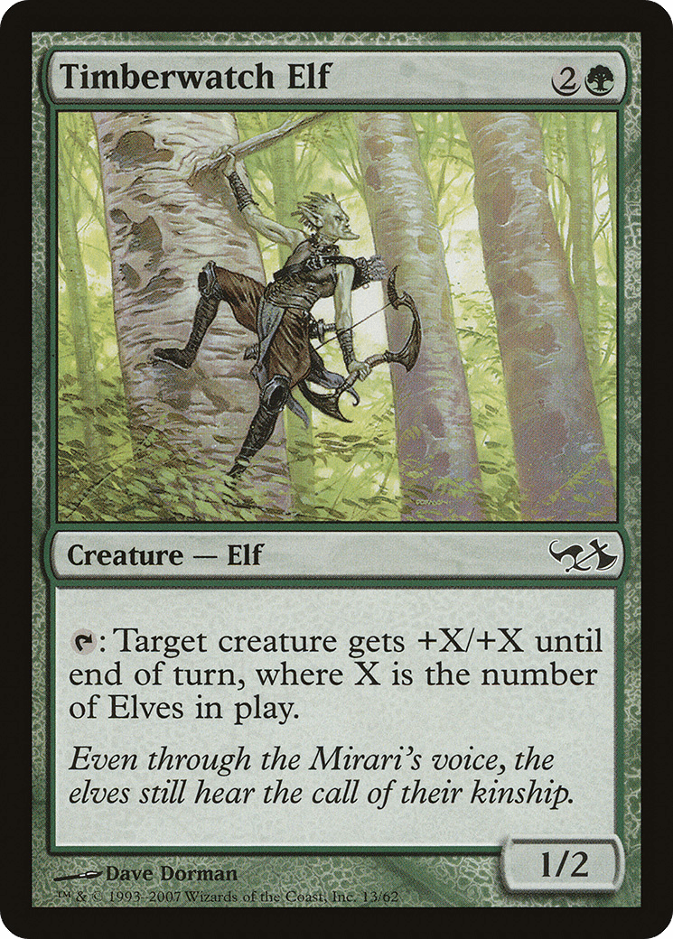 Timberwatch Elf [Duel Decks: Elves vs. Goblins] Foil