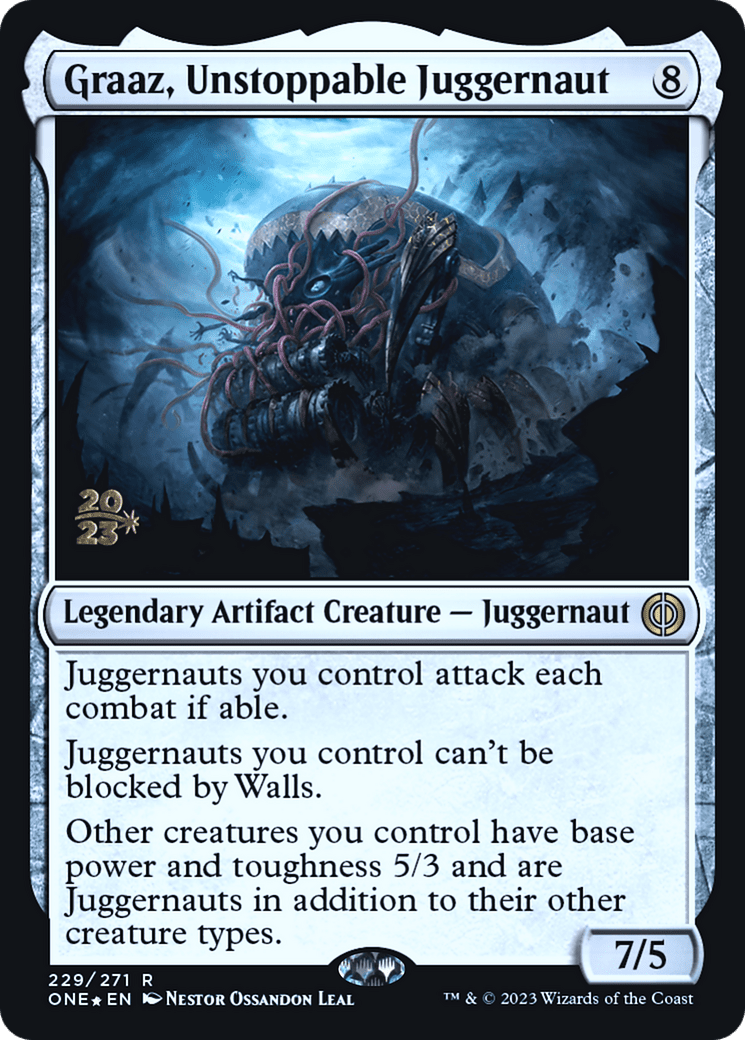 Graaz, Unstoppable Juggernaut [Phyrexia: All Will Be One Prerelease Promos]