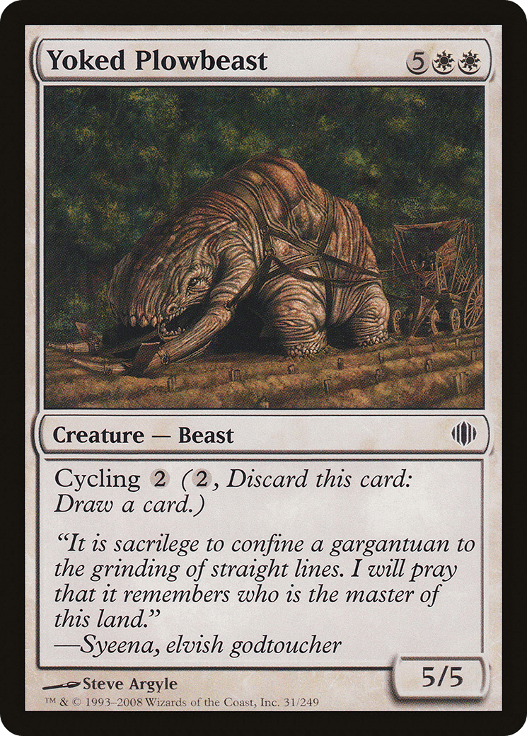 Yoked Plowbeast [Shards of Alara] Foil