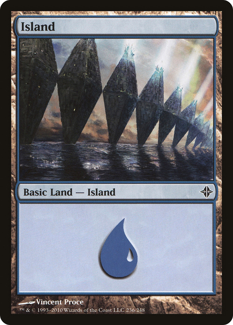 Island (236) [Rise of the Eldrazi] Foil