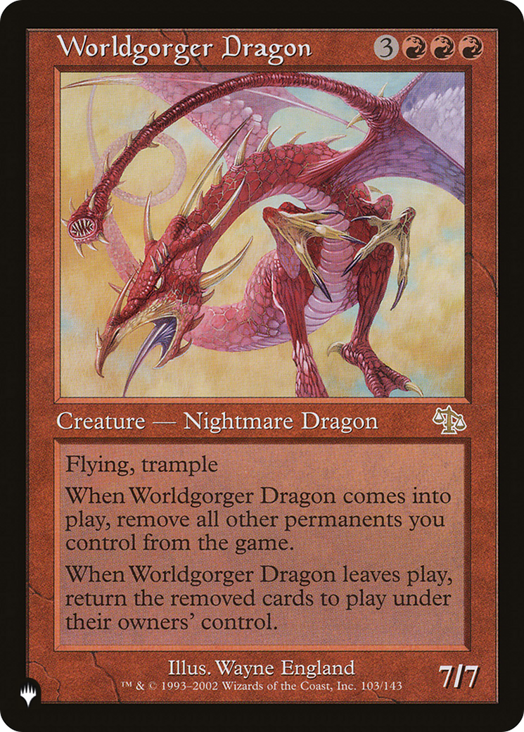 Worldgorger Dragon |  (JUD-103) [The List]