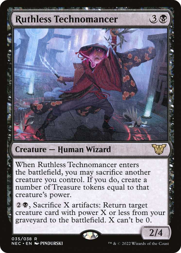 Ruthless Technomancer [Kamigawa: Neon Dynasty Commander] Foil