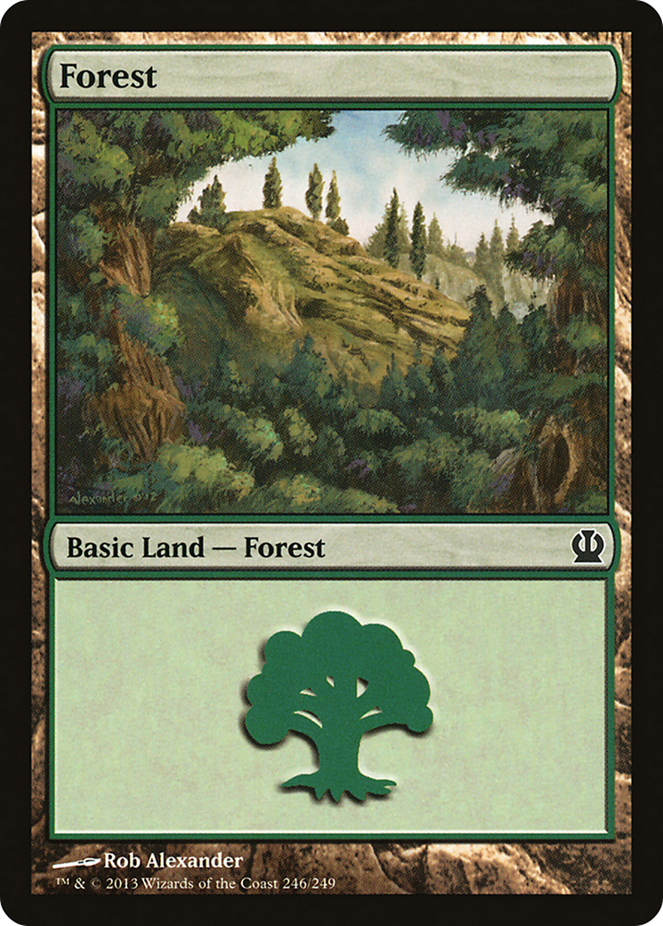 Forest (246) [Theros] Foil