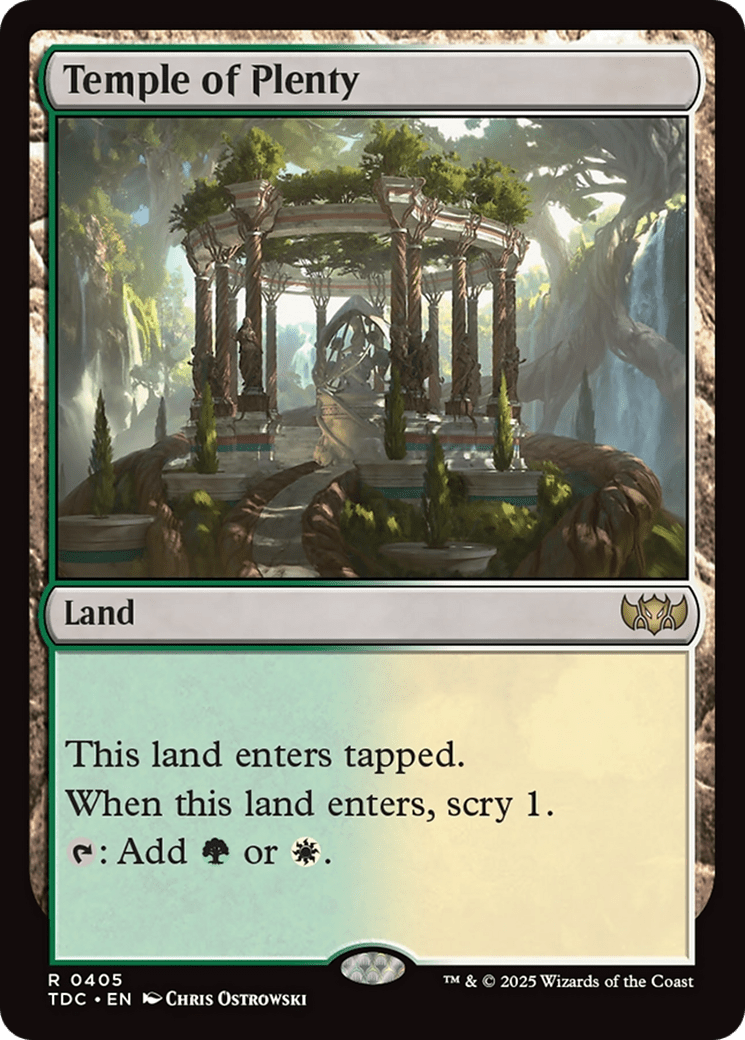 Temple of Plenty (405) [Commander: Tarkir: Dragonstorm]