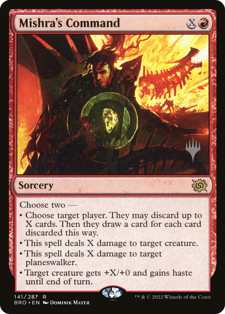Mishra's Command (Promo Pack) [The Brothers' War Promos] Foil