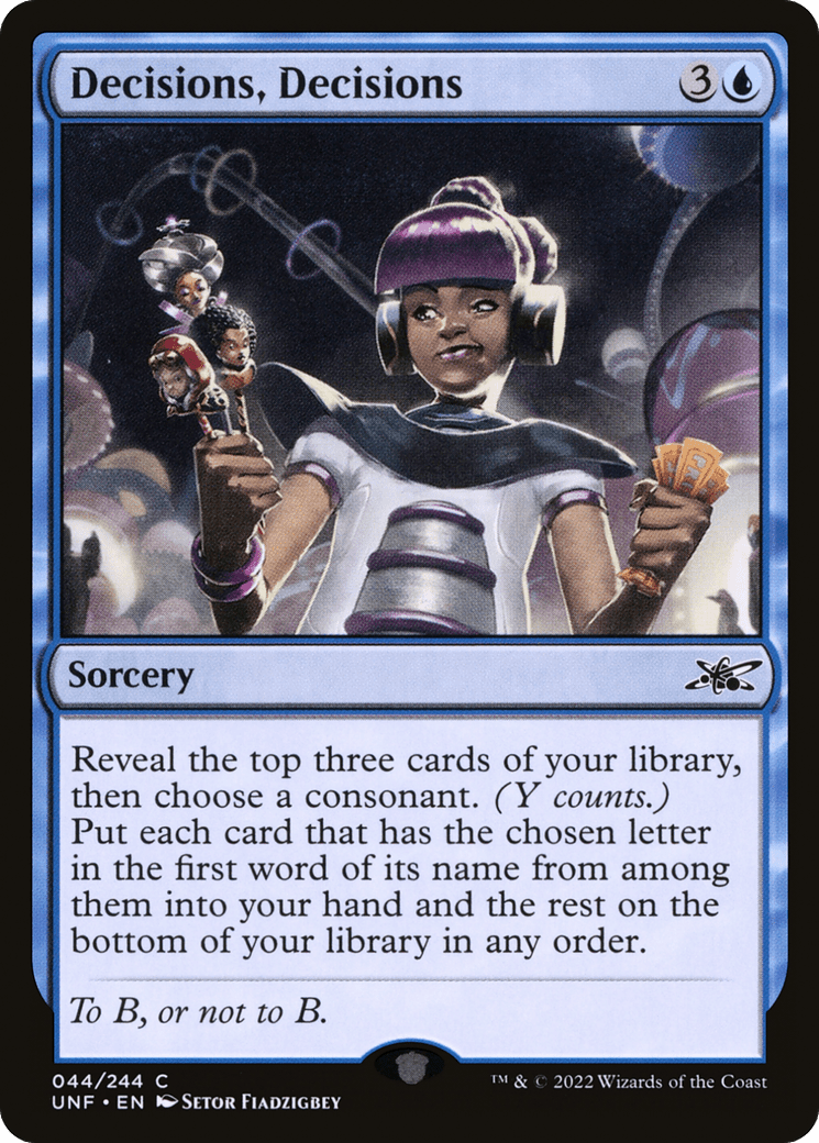 Decisions, Decisions [Unfinity] Foil