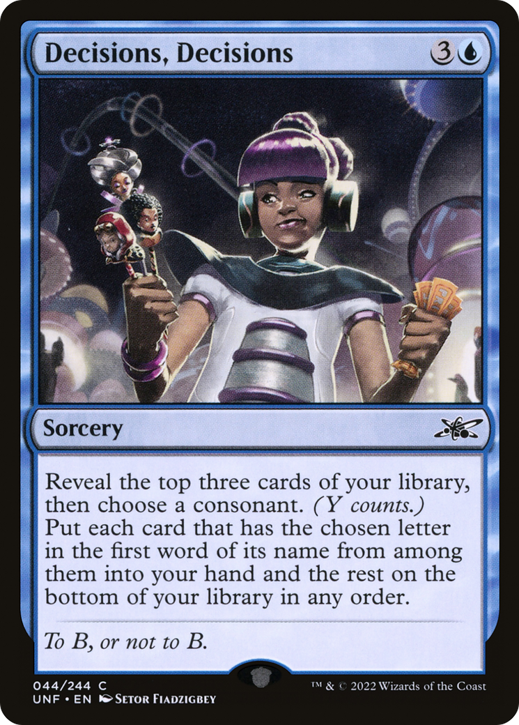 Decisions, Decisions [Unfinity] Foil
