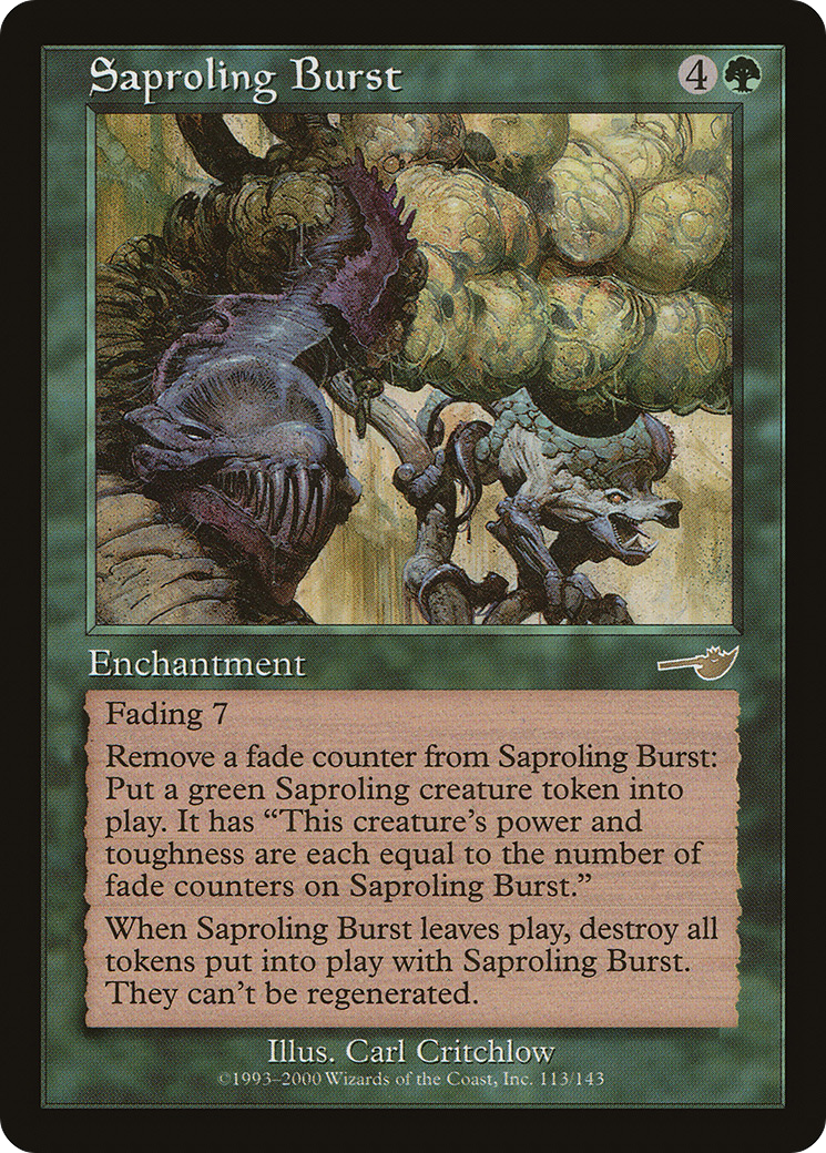 Saproling Burst [Nemesis] Foil