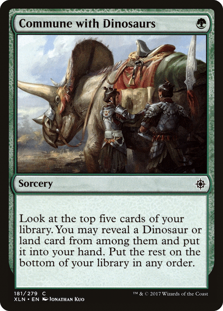 Commune with Dinosaurs [Ixalan] Foil