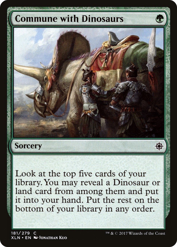Commune with Dinosaurs [Ixalan] Foil