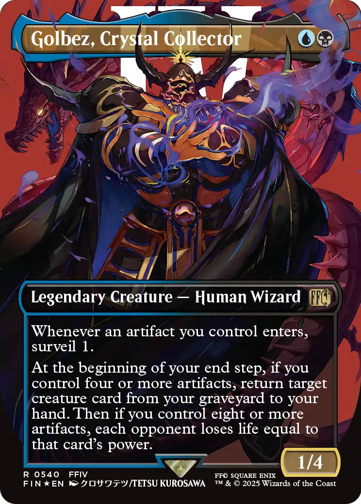 Golbez, Crystal Collector (Borderless) (Surge Foil) |  Foil (540) [FINAL FANTASY]