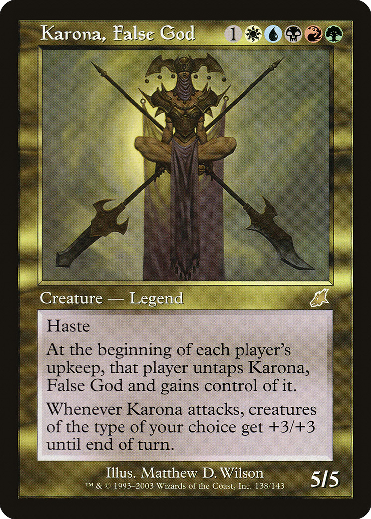 Karona, False God [Scourge] Foil