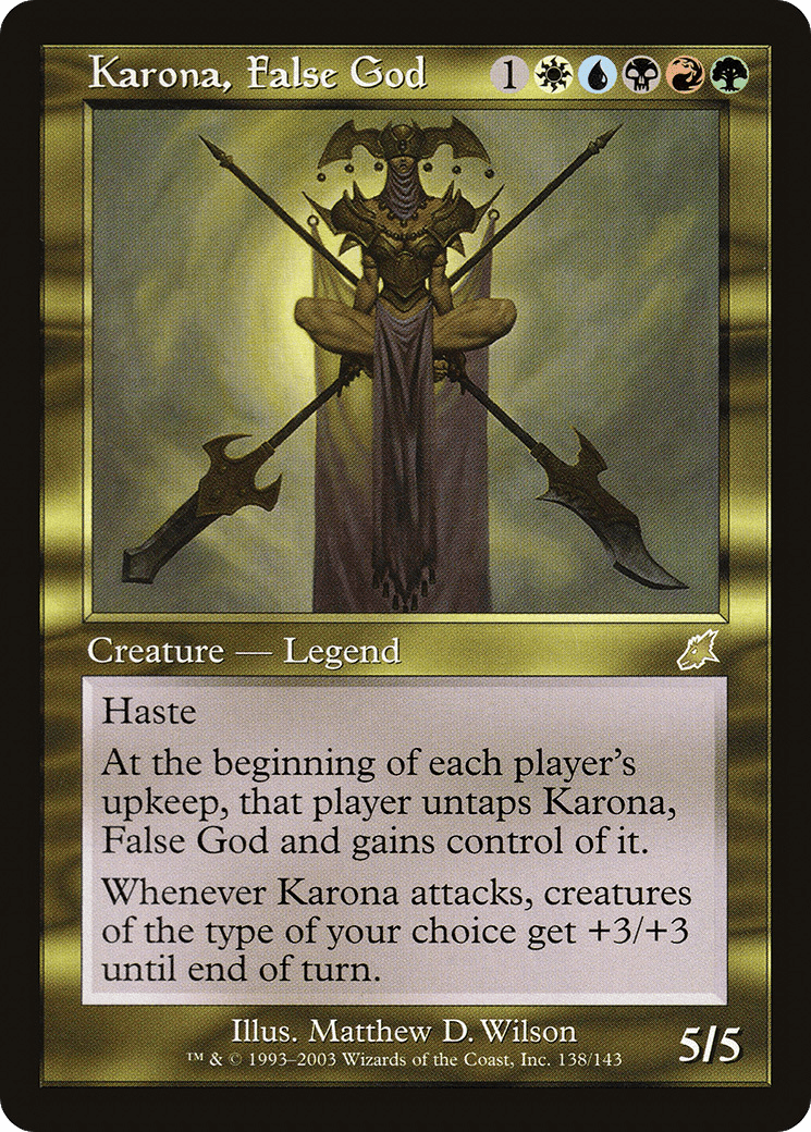 Karona, False God [Scourge] Foil