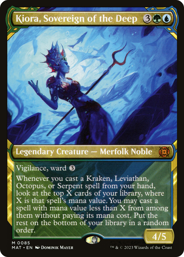 Kiora, Sovereign of the Deep (Showcase) [March of the Machine: The Aftermath] Foil