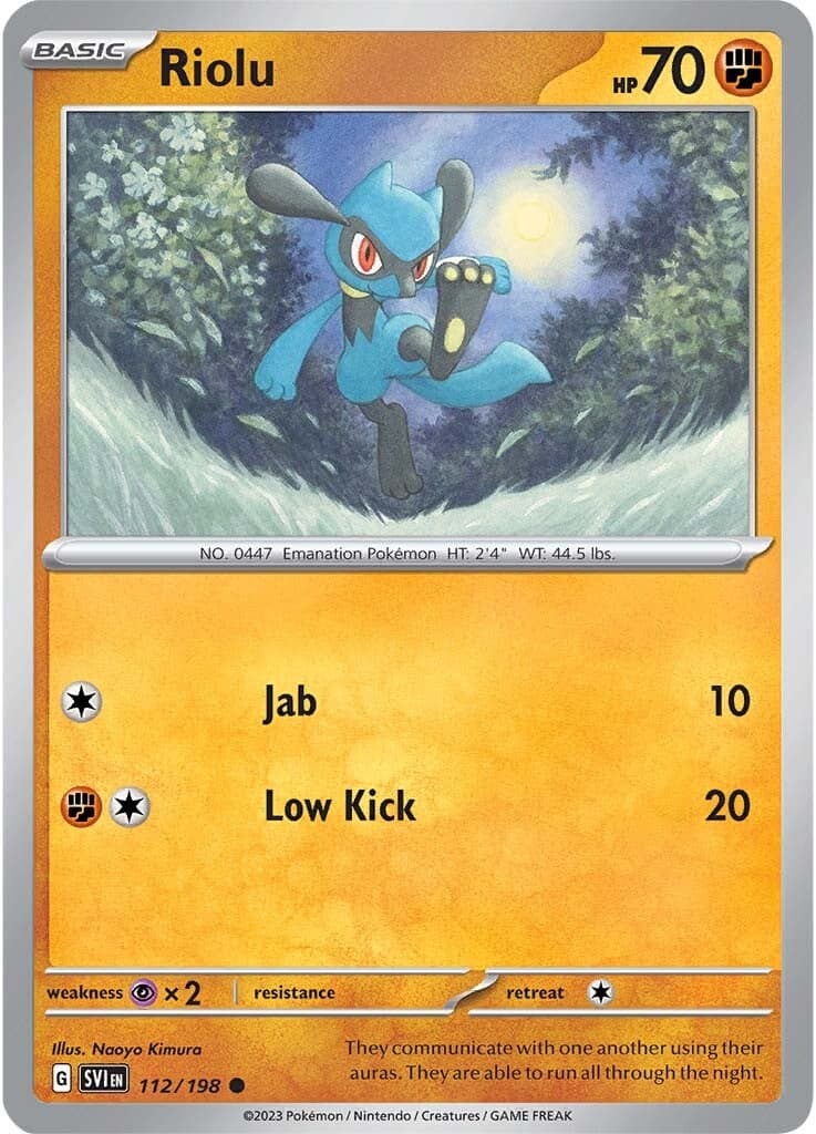 Riolu 112/198 - SV01 Scarlet & Violet Base Set