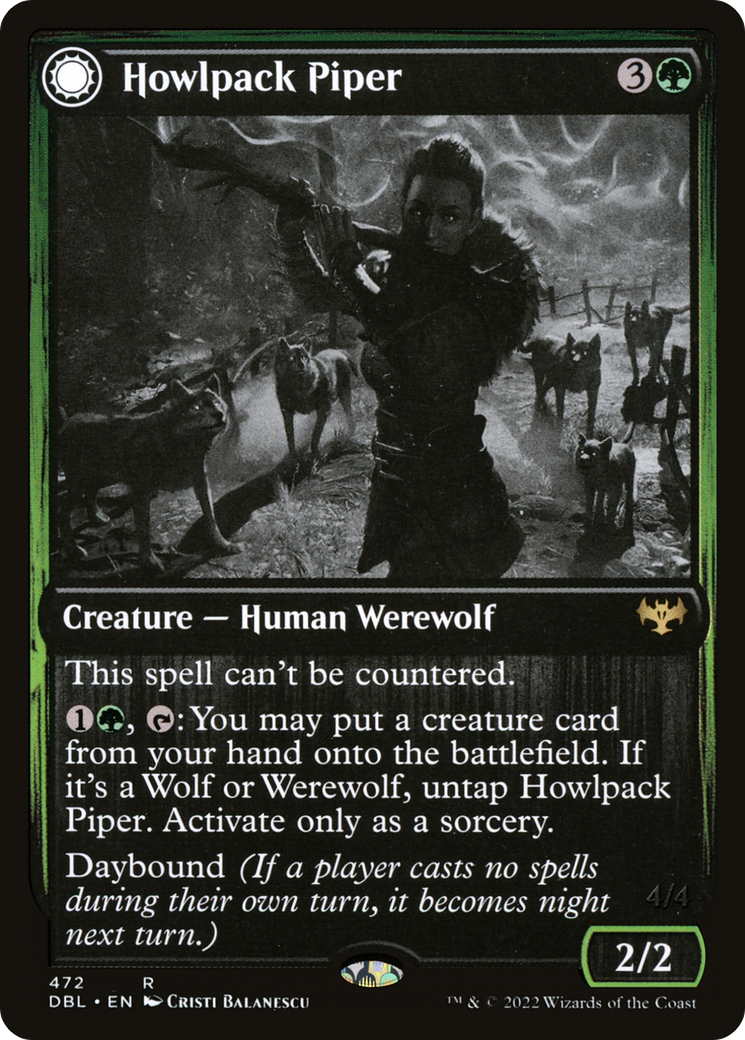 Howlpack Piper // Wildsong Howler [Innistrad: Double Feature] Foil