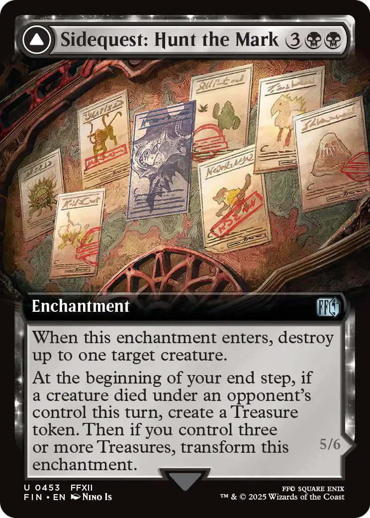 Sidequest: Hunt the Mark // Yiazmat, Ultimate Mark (453) [FINAL FANTASY] : (enchantment, Extended Art)