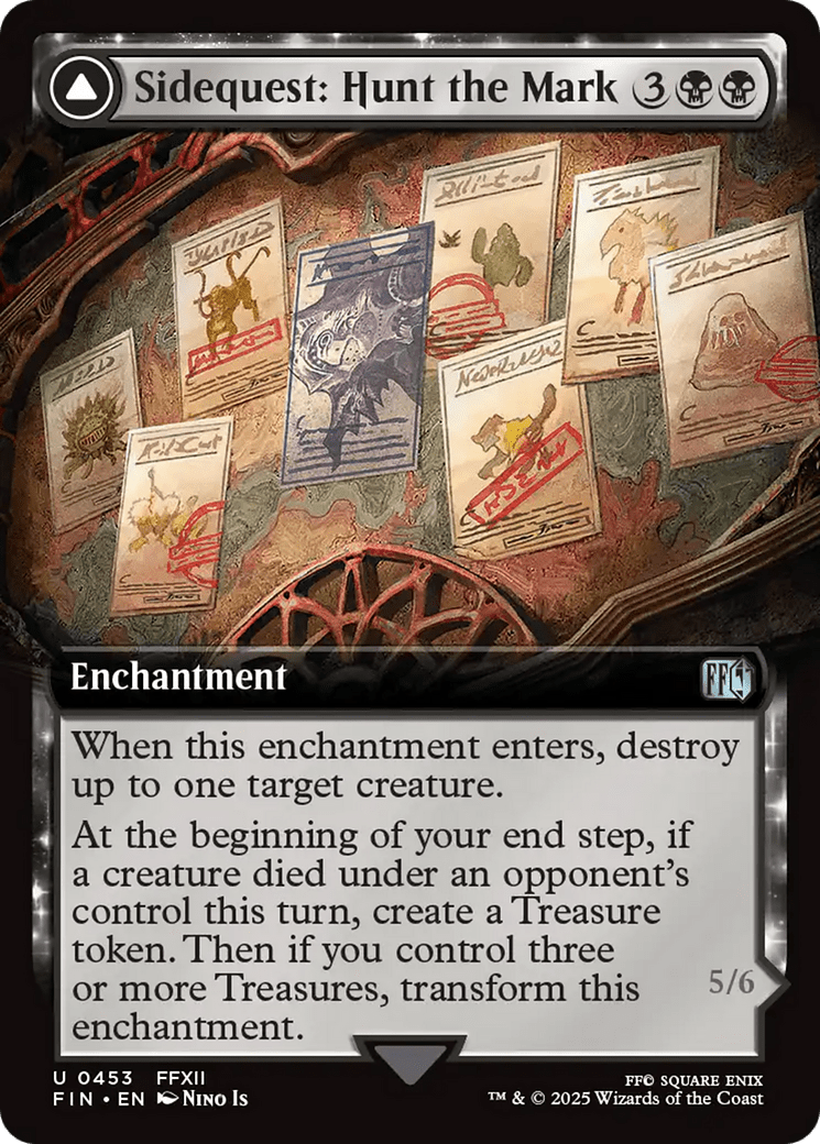 Sidequest: Hunt the Mark // Yiazmat, Ultimate Mark (453) [FINAL FANTASY] : (enchantment, Extended Art)