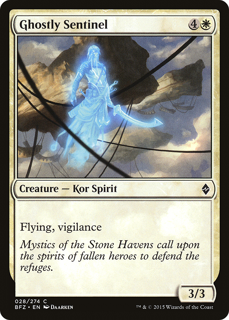 Ghostly Sentinel [Battle for Zendikar] Foil