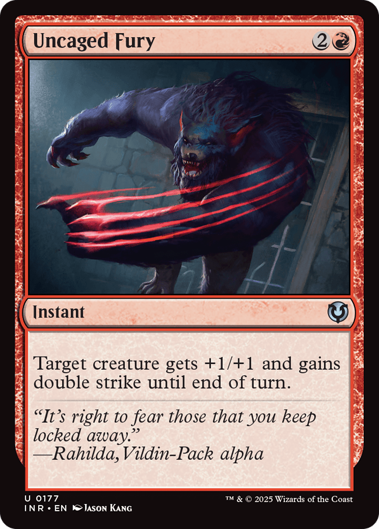 Uncaged Fury (-177) [Innistrad Remastered]  Foil