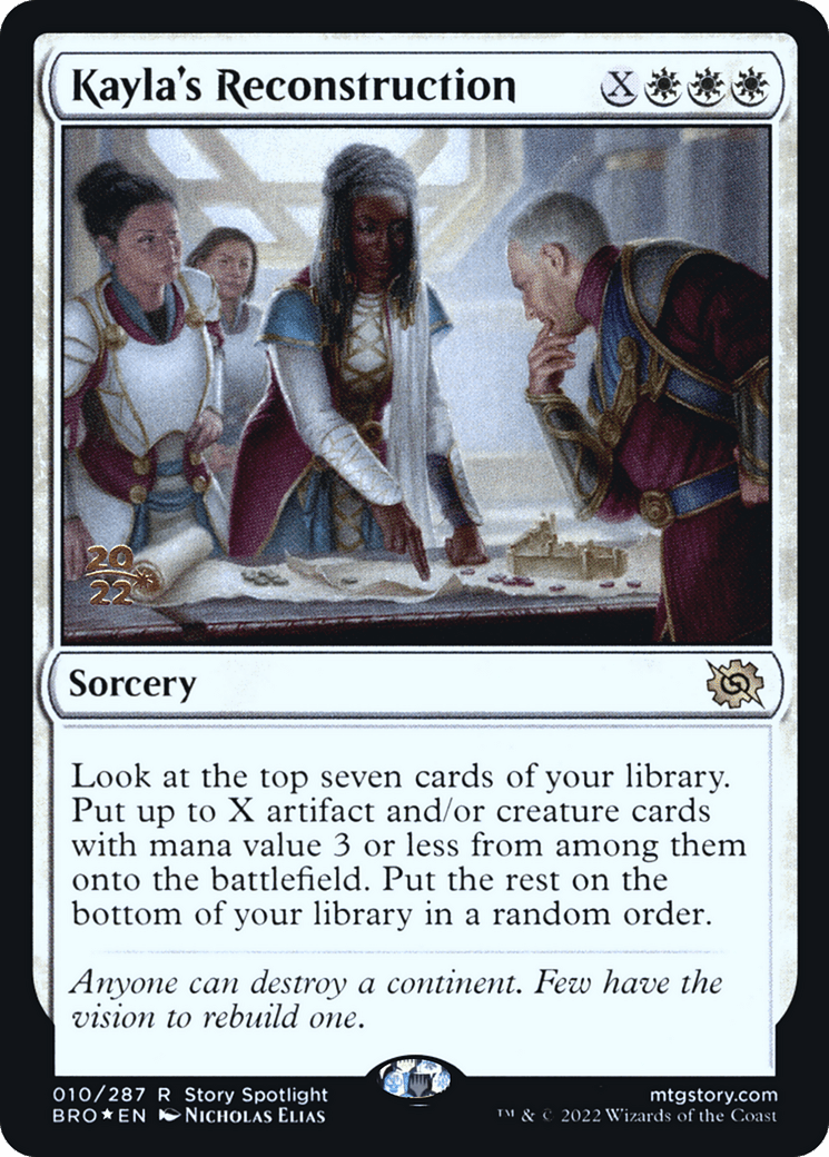 Kayla's Reconstruction [The Brothers' War Prerelease Promos]