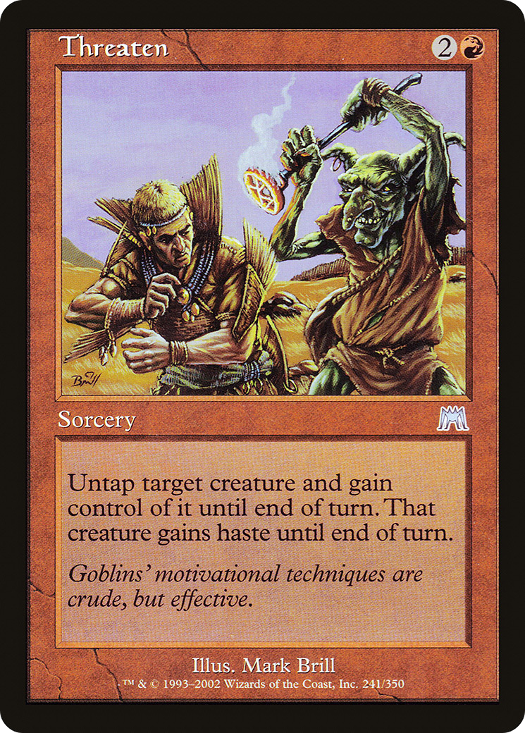 Threaten [Onslaught] Foil