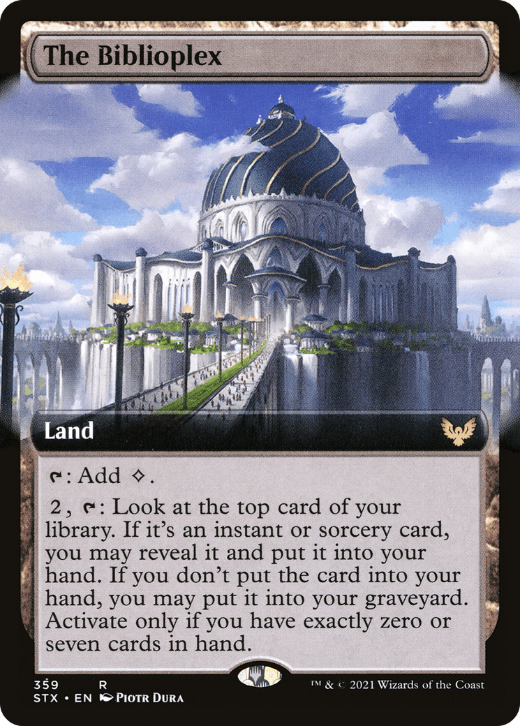 The Biblioplex (Extended Art) [Strixhaven: School of Mages] Foil