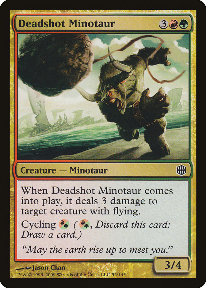 Deadshot Minotaur 52/145 (Alara Reborn)  - Foil