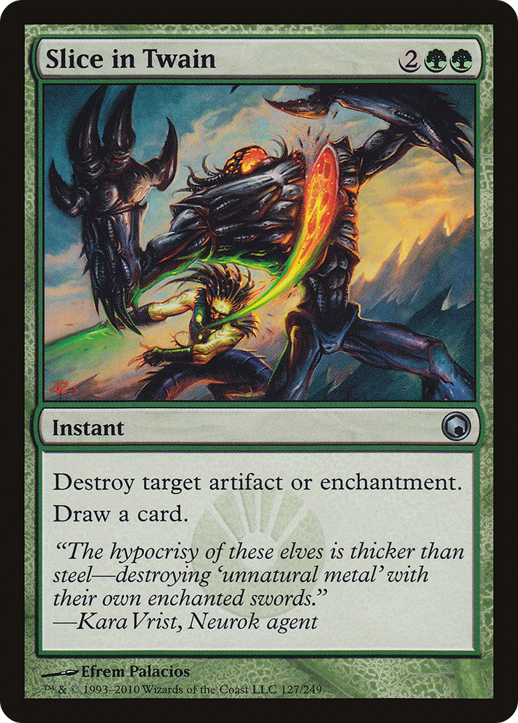 Slice in Twain [Scars of Mirrodin] Foil