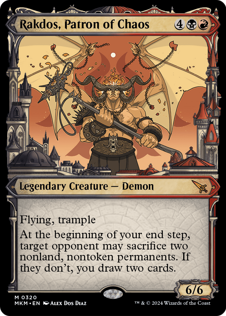 Rakdos, Patron of Chaos (Showcase) (0320) [Murders at Karlov Manor] Foil