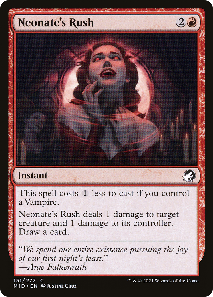 Neonate's Rush [Innistrad: Midnight Hunt] Foil