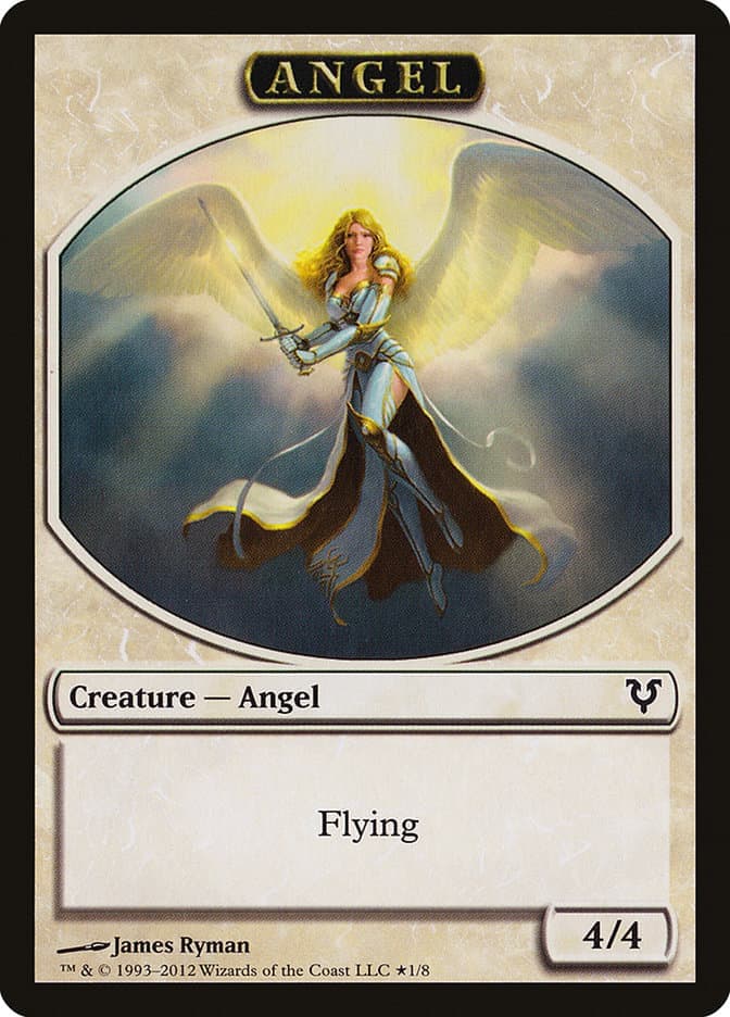 Angel // Demon Double-Sided Token [Open the Helvault] Foil